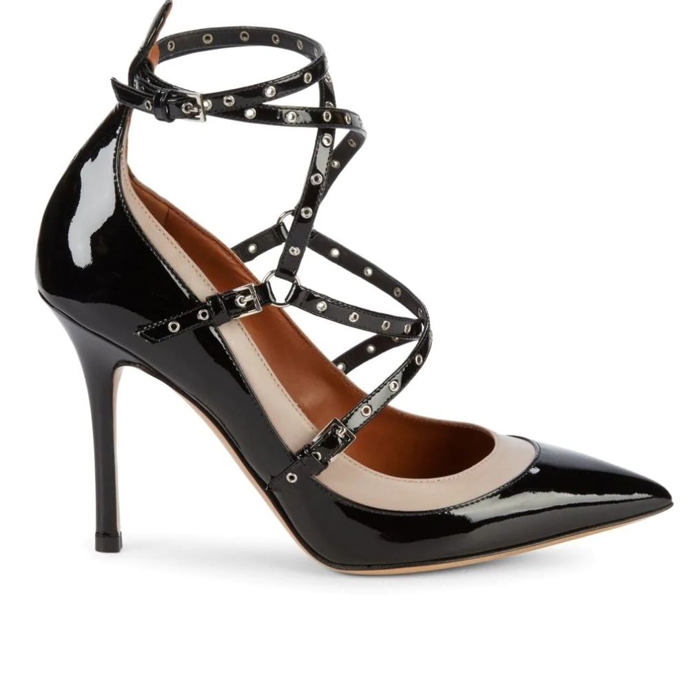 Valentino Garavani Grommet Strap Patent Leather